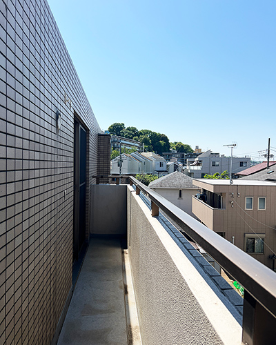 北側バルコニー