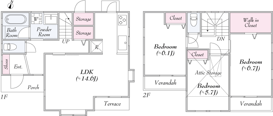 1号棟 間取図